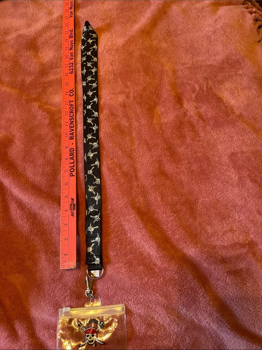 Disneyland Clear Pirates of the Caribbean Lanyard Badge Holder